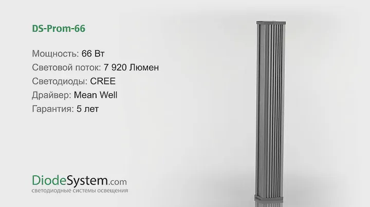 Промышленный светодиодный светильник DS-Prom-66