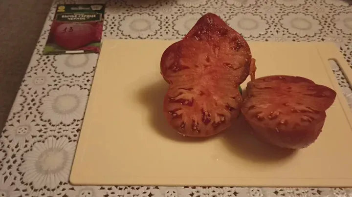 Пробуем томат Бычье сердце чёрное