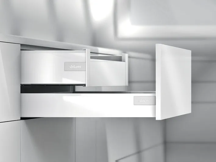 BLUM TANDEMBOX antaro стандартный внутренний ящик – высота M (дизайн antaro/intivo) (106мм), Белый шёлк , длина 350 II270W-0