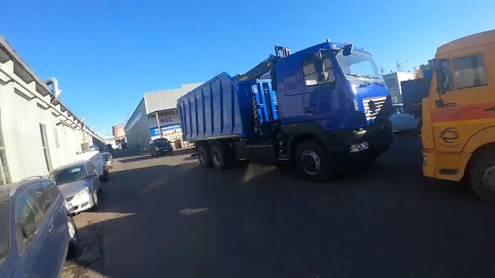 Очередная отгрузка ломовоза на шасси МАЗ с манипулятором ВЕЛМАШ VM10L74, кузов СКАТ, купить в Москве
