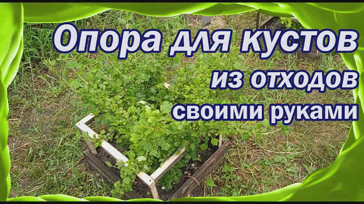 Опора для растений. Сделано из отходов своими руками.