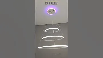 Citilux Неон Смарт CL731A090E RGB Умная подвесная люстра Белая
