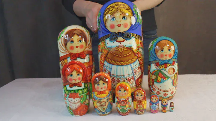 Русская матрёшка Большая семья | www.artshop-rus.com