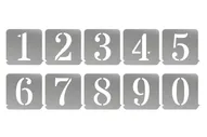 Шаблон пластиковый ЦИФРЫ, набор шаблонов, высота 3 см.