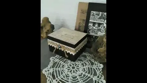 DIY. ✔️Декоративная шкатулка для украшений. Decorative jewelry box.