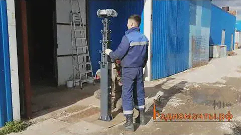 Автомобильная телескопическая мачта Купол 5 метров