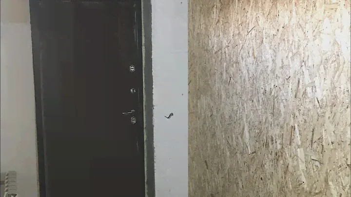 Перегородка из брусков и OSB