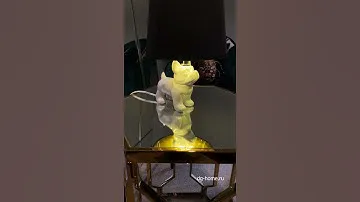 Светильник настольный керамический с черным абажуром Собака