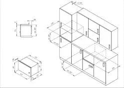 Kuppersberg HMW 650 WH Микроволновая печь, Высота ниши - 38 см