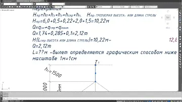 определение вылета самоходного крана