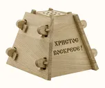 Пасочница деревянная разборная на 0,7 кг , высота 13 см