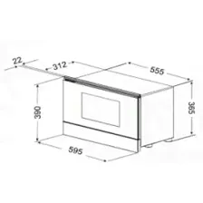Kuppersberg HMW 393 B Микроволновая печь. Высота ниши - 38 см. пр- во Португалия