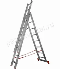 Лестница 3-х секционная НОВАЯ ВЫСОТА 2,67/6,31 м