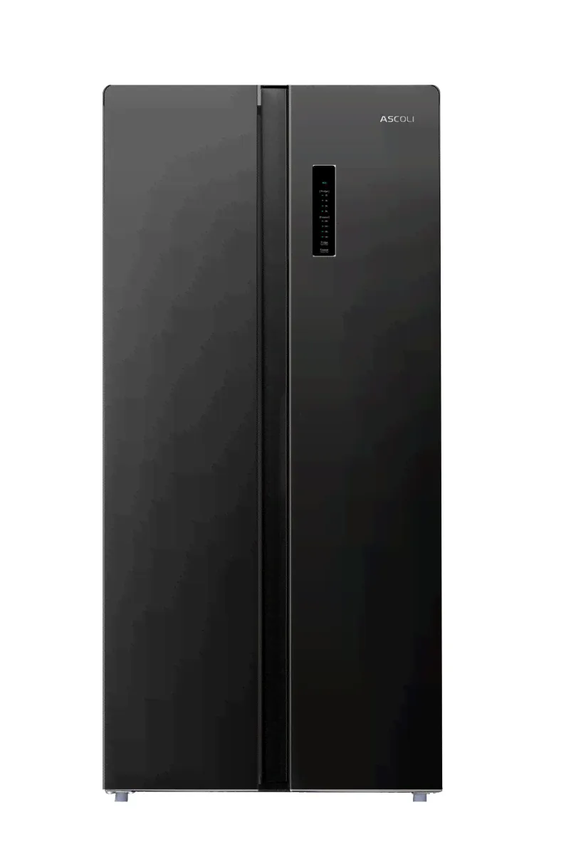 Холодильник Side by Side Ascoli ACDB450WIB (Объем - 450 л / Высота - 173.5 см / Ширина - 78 см / A+ / Чёрный / No Frost)-0
