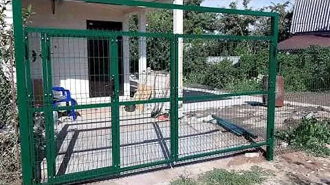 Забор 3Д,ворота с калиткой.