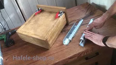 Скрытые направляющие направляющие Hafele Matrix Runner UM A30 Push to open.