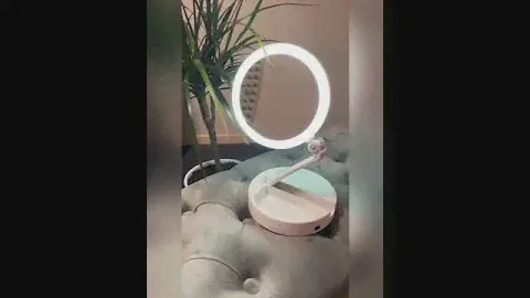 Складное косметическое зеркало для макияжа круглое увеличительное 10X My Mirror с LED подсветкой