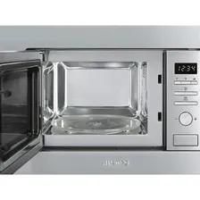 SMEG FMI017X Встраиваемая микроволновая печь, 60 см, высота 38 см, 4 функций, нержавеющая сталь.
