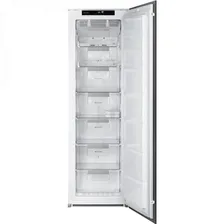 SMEG S8F174NE Встраиваемая однодверная морозильная камера, высота 178 см. No-frost Крепление фасадов – скользящие направляющие