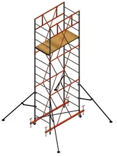 Вышка-тура ЯРУС-200, высота 5,1 м, (настил 0,7х1,6 м, h - 3,9 м) баз.блок + 3 секции