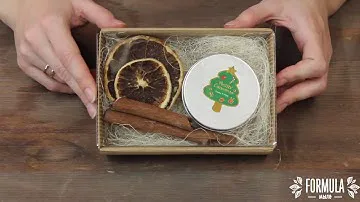 Коробка картонная с прозрачной крышкой средняя