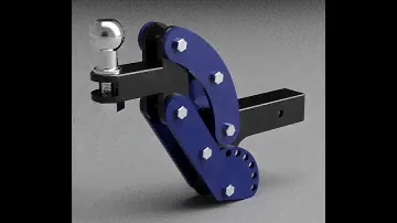 Регулируемый по высоте фаркоп вставка в квадрат. Adjustable hitch.