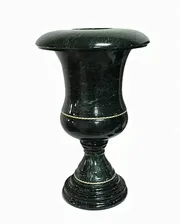 Ваза уличная из змеевика точеная от Zlatoust, высота 45 см