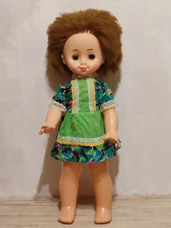 Кукла. Куколка. Высота - 45 см. Платье. Винтаж.
