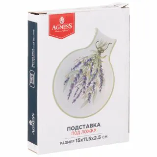 ПОДСТАВКА ПОД ЛОЖКУ "ДУША ПРОВАНСА" 15*11,5 СМ. ВЫСОТА=2,5 СМ-1