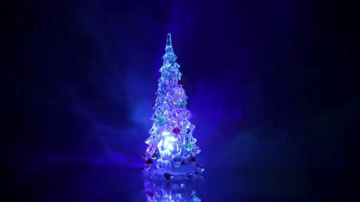 Светящаяся светодиодная ёлочка с шишками Marry Christmas 16 см.