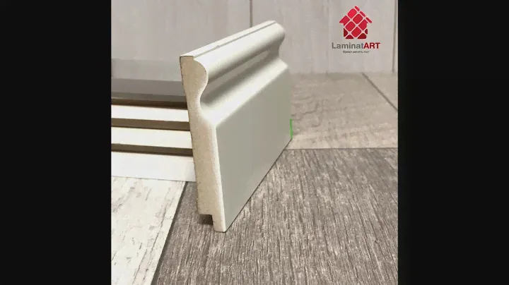 ПЛИНТУС МДФ, ПОД ПОКРАСКУ, ВЫСОТА 100 ММ, ФОРМА – B19 / интернет-магазин LaminatART