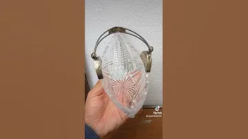 ваза ладья хрусталь серебро 875