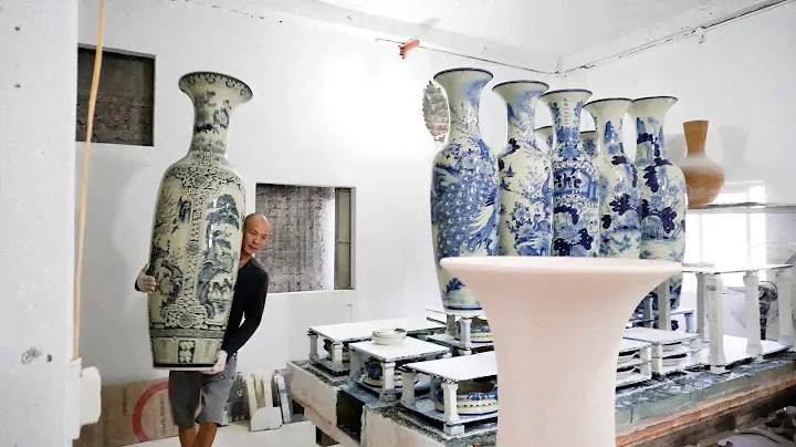 Process of making Porcelain Fortune Vases | Vietnamese Artisans | Traditional Job