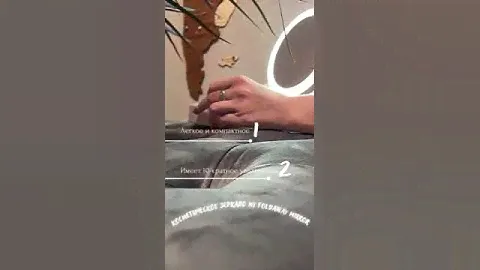 Складное косметическое зеркало для макияжа увеличительное 10X My Fold Away Mirror с  подсветкой