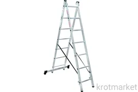 Лестница-стремянка двухсекционная НОВАЯ ВЫСОТА NV1220 (2х7 ступеней)