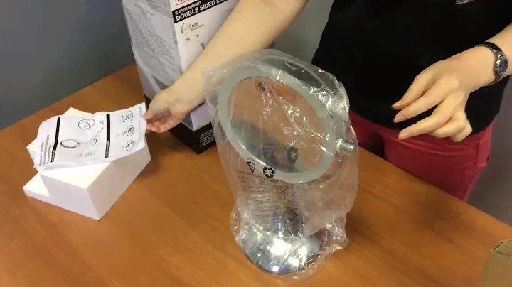 Зеркало настольное Weisen двустороннее с десятикратным увеличением и подсветкой